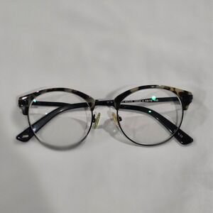 MO Move 395M Eyeglasses Unisex 49/19/140 Black Tortoiseshell Good Browline Round